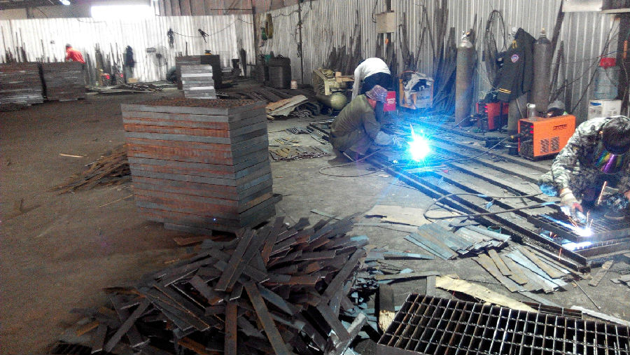 熱浸鋅防滑鋼格柵板 熱浸鋅防滑鋼格柵板